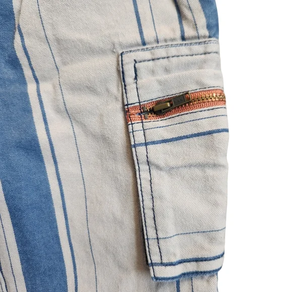 Matilda Jane x Joanna Gaines Little Rascals Striped Elastic  Cargo Pants Size 2 - Picture 8 of 12